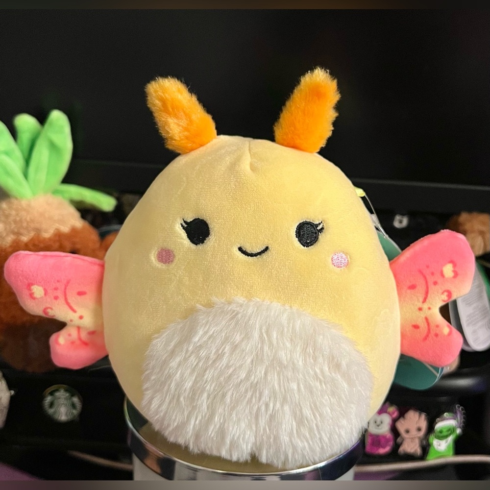 Miry the Yellow Moth 5" Squishmallow Stuffed Plush Toy